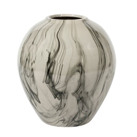 Broste Ingrid M vase' - 'Beige/svart