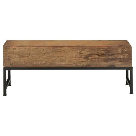 Vidaxl Bänk 120 Cm Massivt Återvunnet Trä Brun