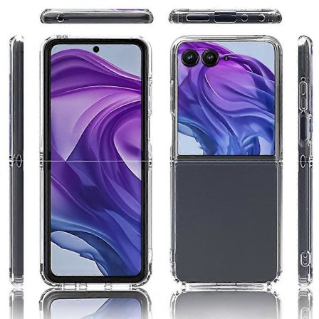 Transparent telefoncover til Motorola Razr 60 Pro 5G, TPU+Akryl, Stødsikkert, Klar