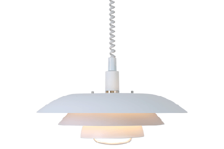 Aneta Lighting Epsilon 15208-01 Taklampa justerbar höjd, E27, vit, Belysning