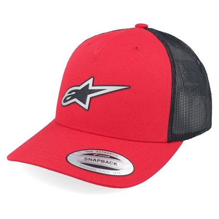 Alpinestars - Reflect Ageless Hat Red/Black Trucker Trucker Red Cap - @ Hatstore