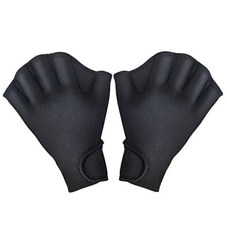 1 Par Svømmehandsker Vandmodstand Aqua Fit Paddel Træning Fingerløse Handsker