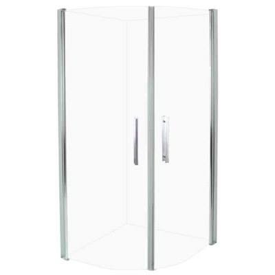 Arrow Round Duschvägg helfrostat glas 800 mm, Badrum