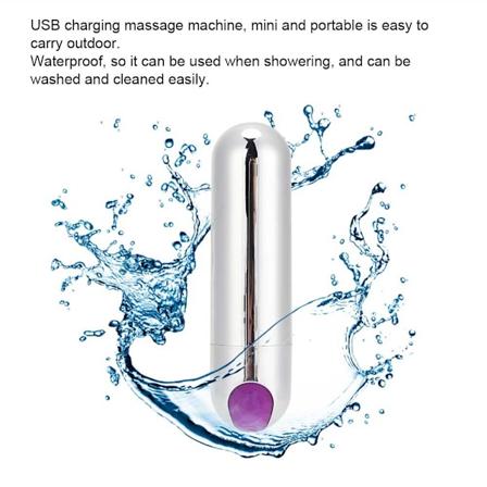 Kätevä USB-luotivibratorimassageri, kehonvärinähieronta, naisten aikuisten lelu