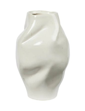 Broste Copenhagen Susie Vase - Cream - H22CM