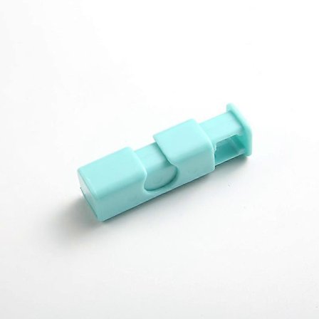 Kreativa förslutningsklämmor för matpåsar, fräscha påsar, plastpåsar, fjädertryckande klämmor, 5 stycken blå