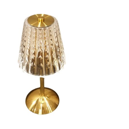 Batteridriven LED Kristall Bordslampa, Portabel Batteridriven Lampa med Modern Design, Steglöst Dimbar Sladdlös Bordslampa för Barnrum,