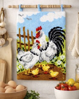 Veggteppe Kyllingfamilien - Vervaco