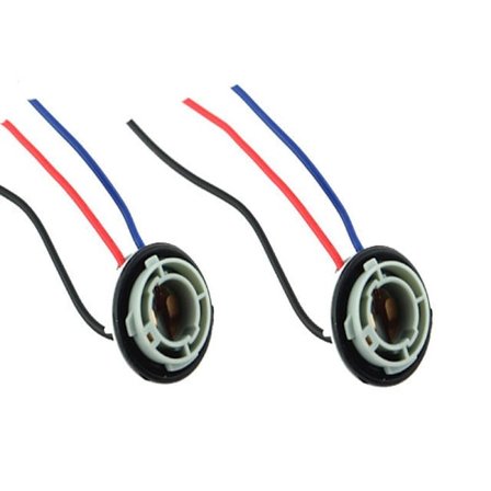 Bay15d 1157 p21/5w LED halogenkontakter sokkel fatning 2-pakning
