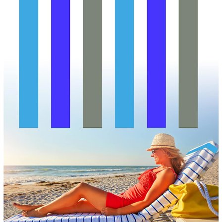 Strandstol Klips Bånd til håndklæde (6-pak) Gummi elastisk tyk