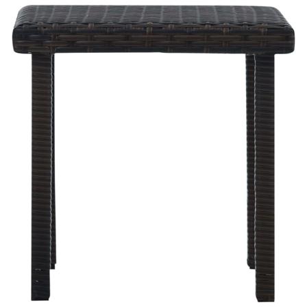 Vidaxl Trädgårdsbord Brun 40x40x40 Cm Konstrotting Brun
