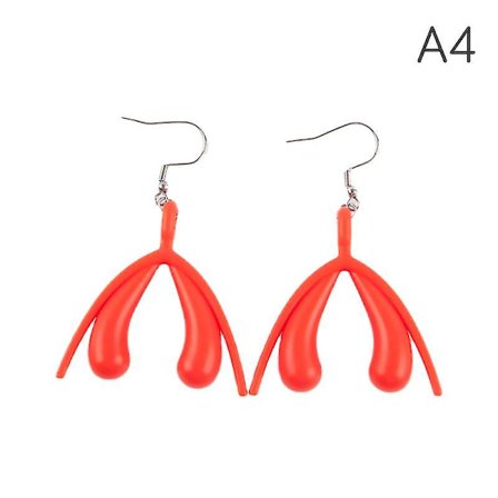 Nye Fashion Klitoris Øreringe Til Kvinder Minimalistiske Drop Øreringe Smykker [db]