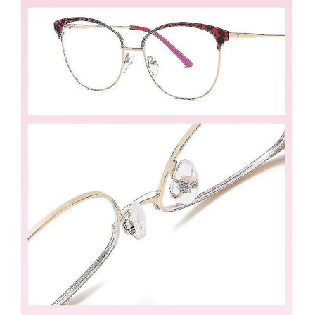 Mote Anti Blått Lys Trendy Kontorglass Leopard Briller Nye Lesebriller