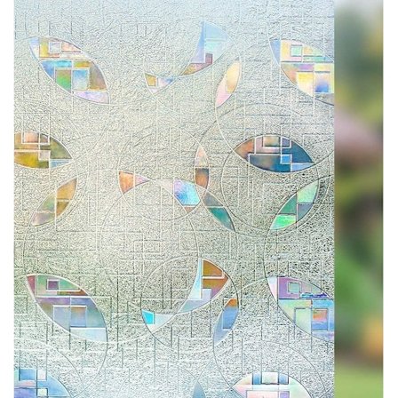 Lasimaalauksen ikkunakalvo UV-säteilyn estolämmönsäädin, yksityisyyden suoja ikkunakalvo 3D-kivikalvo 44,5 x 200 senttimetriä (17,5 x 78,7 tuumaa)