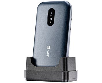 Doro-2821 Blue/White-Brukervennlig knappetelefon med FM-radio & 4G-Phones-Doro mobiltelefon