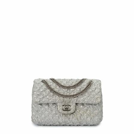 Chanel Vintage Pre-owned Shoulder Väska grå, Dam Vintage Väskor, Dam, Storlek: ONE SIZE