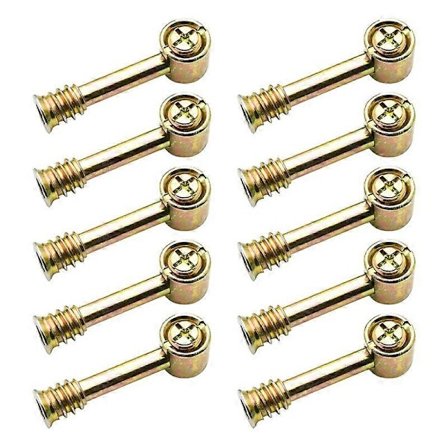 Møbel Eksentrisk Beslag Hammer Skrue Mutter 4 i 1 Kobling Fire-i-ett Seng M6