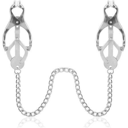 Brystvortekæde Klemmer Kropskæde Smykker til Kvinder Rustfrit Stål Tryk Clip-on Brystvorte Ringe Ikke Piercing Falsk Brystvorte Piercing Kropssmykker 