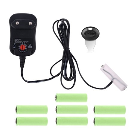 AA Batterieliminator EU Strømforsyning Justerbar Spenning 3V 4.5V 6V 9V 12V Adapter Kan Erstatte 2AA til 8AA Batterier