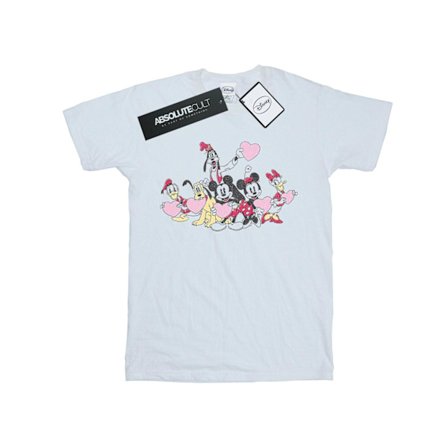 Disney Girls Mickey Mouse Love Friends Bomull T-shirt 9-11 År