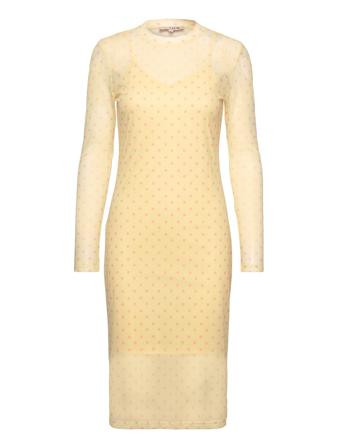 Silje Dress Dresses Cocktail Dresses Gul A-View*Betinget Tilbud