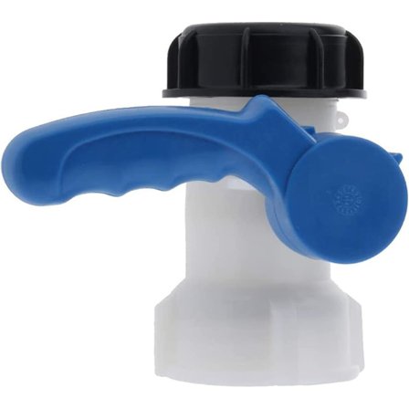 Universaladapter til IBC-vandtank, IBC-tank, IBC-tankventil, 75 mm DN50 klapventil.