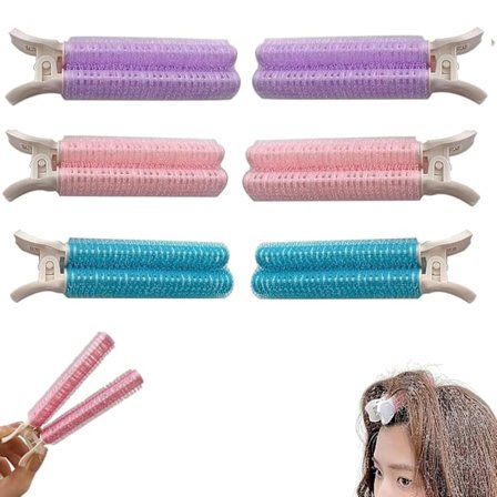 Lilla, Rosa, Blå Volumklips for Hår, Rotklips for Hårvolum, Fluffy Hår Volumizer Klips, Øyeblikkelig Hårvolumiserende Klips for Kvinner. 6 stk