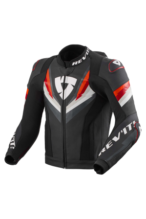 REV'IT! Quantum 3 PRO MC Jacket Black/Red 52