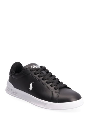Polo Ralph Lauren Heritage Court Ii Leather Sneaker - Black - 36