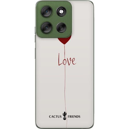 Yhteensopiva Puhelinkuori Motorola Motorola Moto G56 Cactus and Friends - Love Balloon Minimal