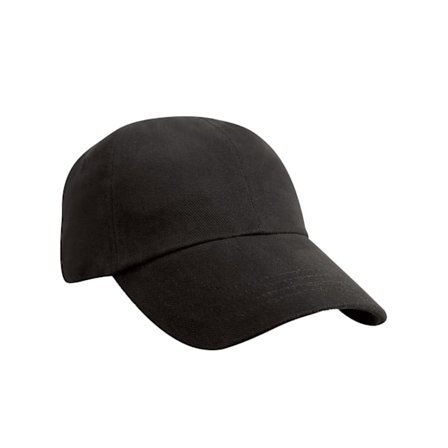 Result Headwear Unisex Vuxen Låg Profil Kepsen En Storlek Svart