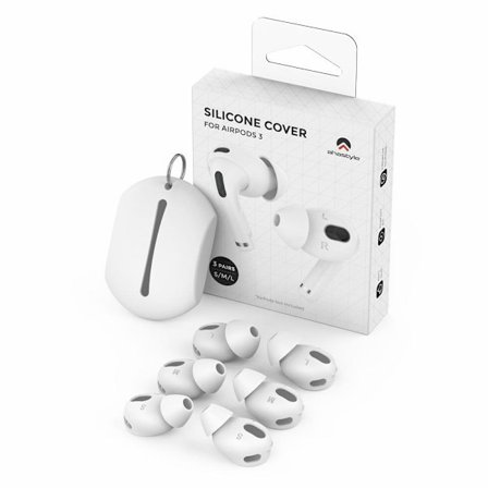AHASTYLE AirPods 3 Silikone Ørepropper S+M+L - Hvid