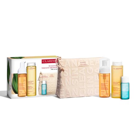 Clarins Detergenza Kit Gli essenziali detersione rigenerante - Cofanetto Detergente
