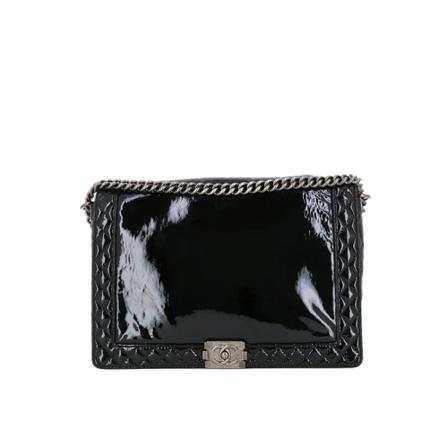 Chanel Vintage, Pre-owned Boy Zwart, Dames, Maat:ONE Size