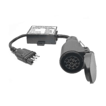 US til EU Trailer Lys Konverter til US Biler 4-Pin Flad Stikdåse til Europæisk Trailer 13-Pin Rund-God JR2025032601040