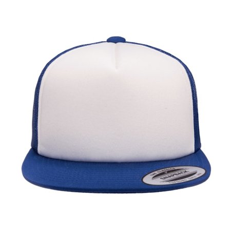 Flexfit By Yupoong Foam Trucker Cap Med Vit Front En Storlek R