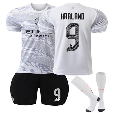 23-24 Manchester City Commemorative Edition Hem fotbollströja Kit nr 9 Haaland