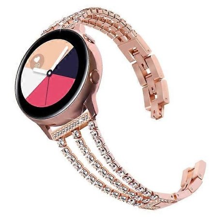 Kompatibel med Samsung Galaxy Watch Armband Tre Diamantkedjor