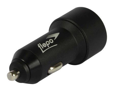 FLEPO KFZ USB Netzteil 2-fach 12V-24V - max 4A - Quick Charge 3.0