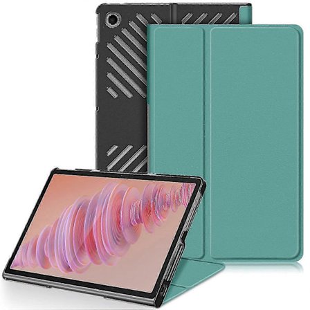 Lenovo Tab Plus 11,5 tuuman TB351FU -kotelolle Lämmönpoistoteline Nahkainen tablettikotelo - Musta c p