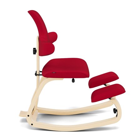 Varier Furniture Thatsit - Red Polyester - Natural base