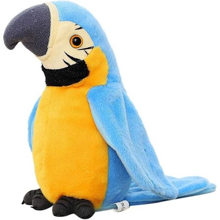 2024, sötaste pratande papegoja leksak Mimicry husdjur talande plyschleksak Upprepa vad du säger Vinkande vingar Elektronisk inspelningsfågel leksak 