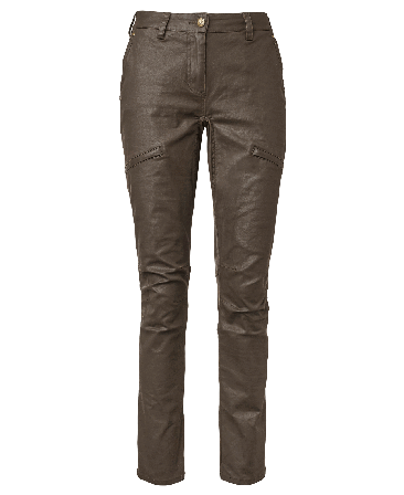 Chevalier Vintage Original Pants Women Leather Brown