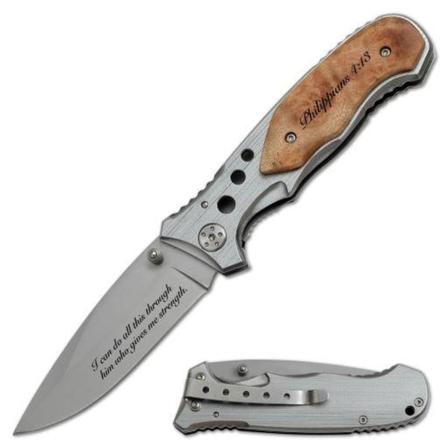 Mtech Usa - Eg7-phl - Manuell Fällkniv Med Bibelvers