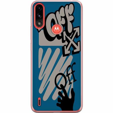 Motorola Moto E7 Power Genomskinligt Skal Off W