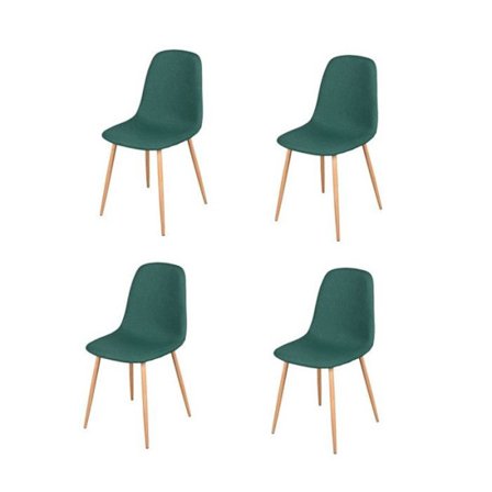 4-pack tygstolar "Oslo" - Grön - L 54 x l 45 x H 87 cm