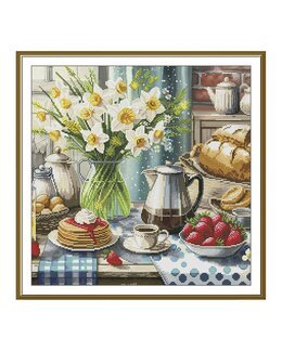 Broderikit Tavla Frukost bord - Nova Sloboda