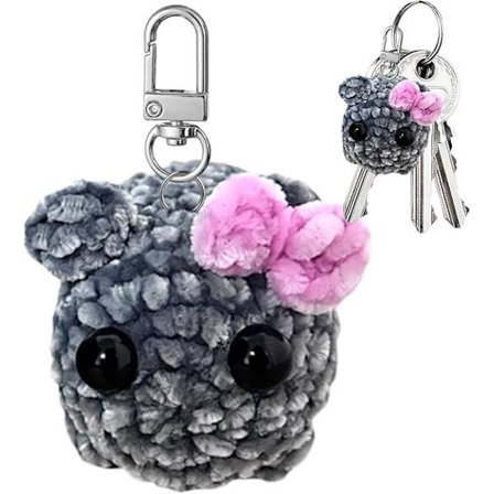 Ledsen hamster plyschleksak, ledsen hamster nyckelring | Hamster nyckelring Leksaker,Fluga gosehänge, nyckelring, virkning, ljudfunktion för barn