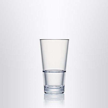 Verres en plastique Strahl Capella Stack, transparent, 29 cl, 4-pack