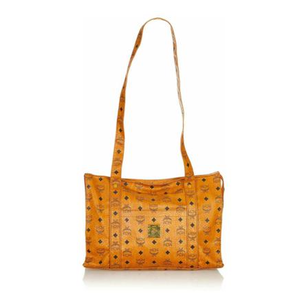 MCM Pre-owned, Pre-owned Tote Bags Bruin, Dames, Maat:ONE Size